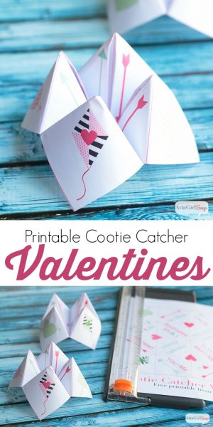 Origami Fortune Teller Sayings Printable Paper Fortune Teller Valentines Atta Girl Says