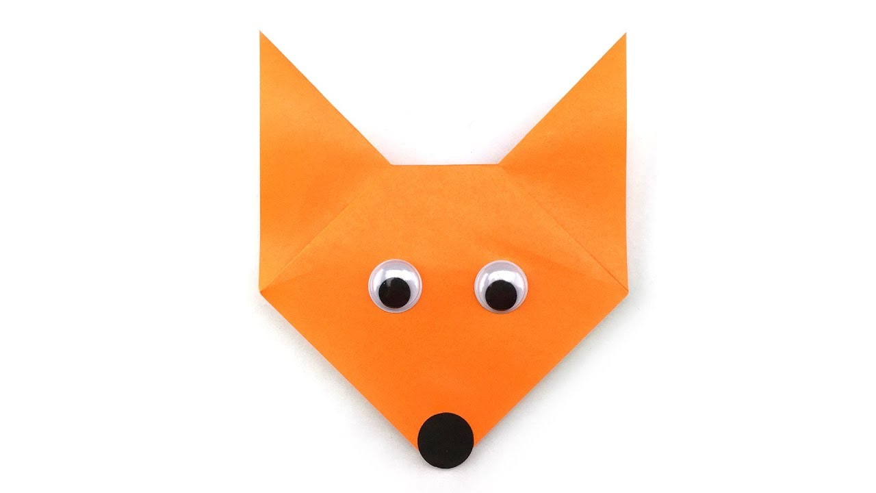 Origami Fox Face Easy Origami Fox Tutorial Hyo Ahn