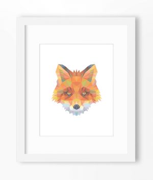 Origami Fox Face Fox Print Fox Art Fox Wall Art Geometric Fox Print Fox Print Origami Fox Print Fox Face Geometric Fox Art Triangle Fox Art Fox Art