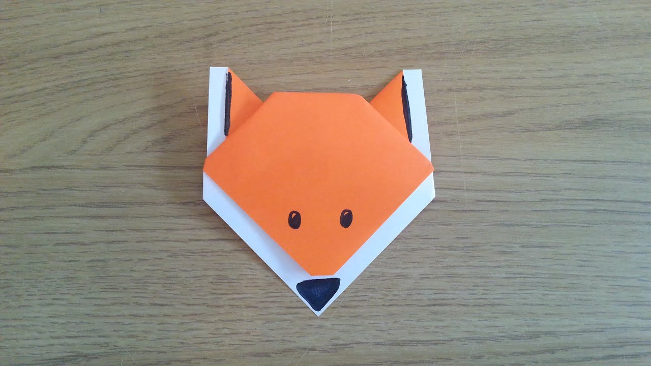 Origami Fox Face How To Make A Simple Origami Fox