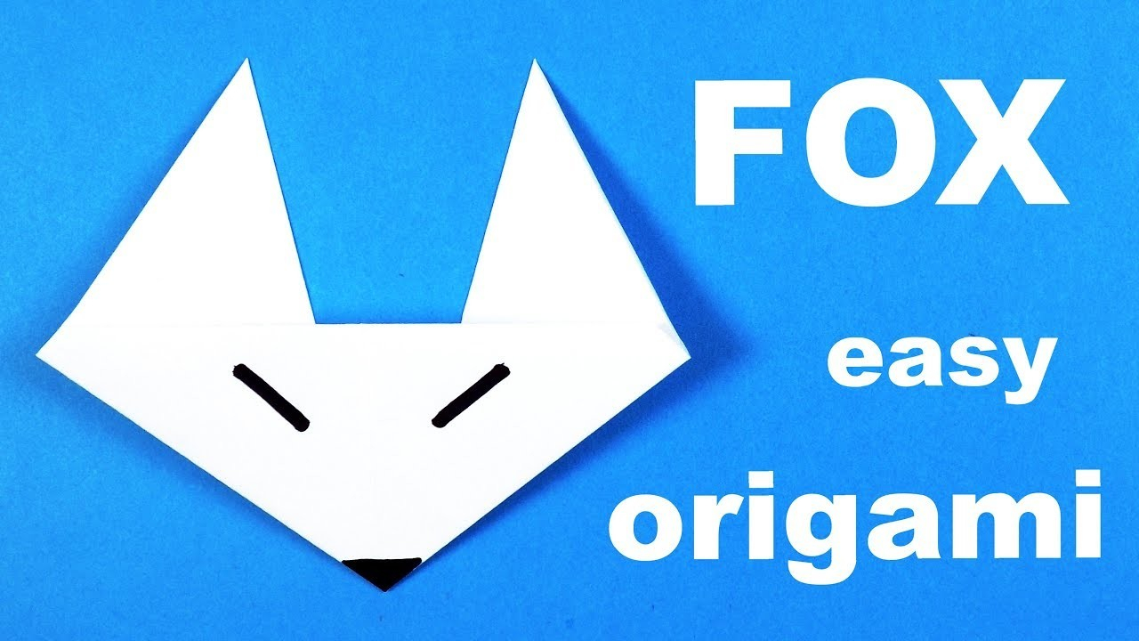 Origami Fox Face How To Make An Origami Fox Face Step Step