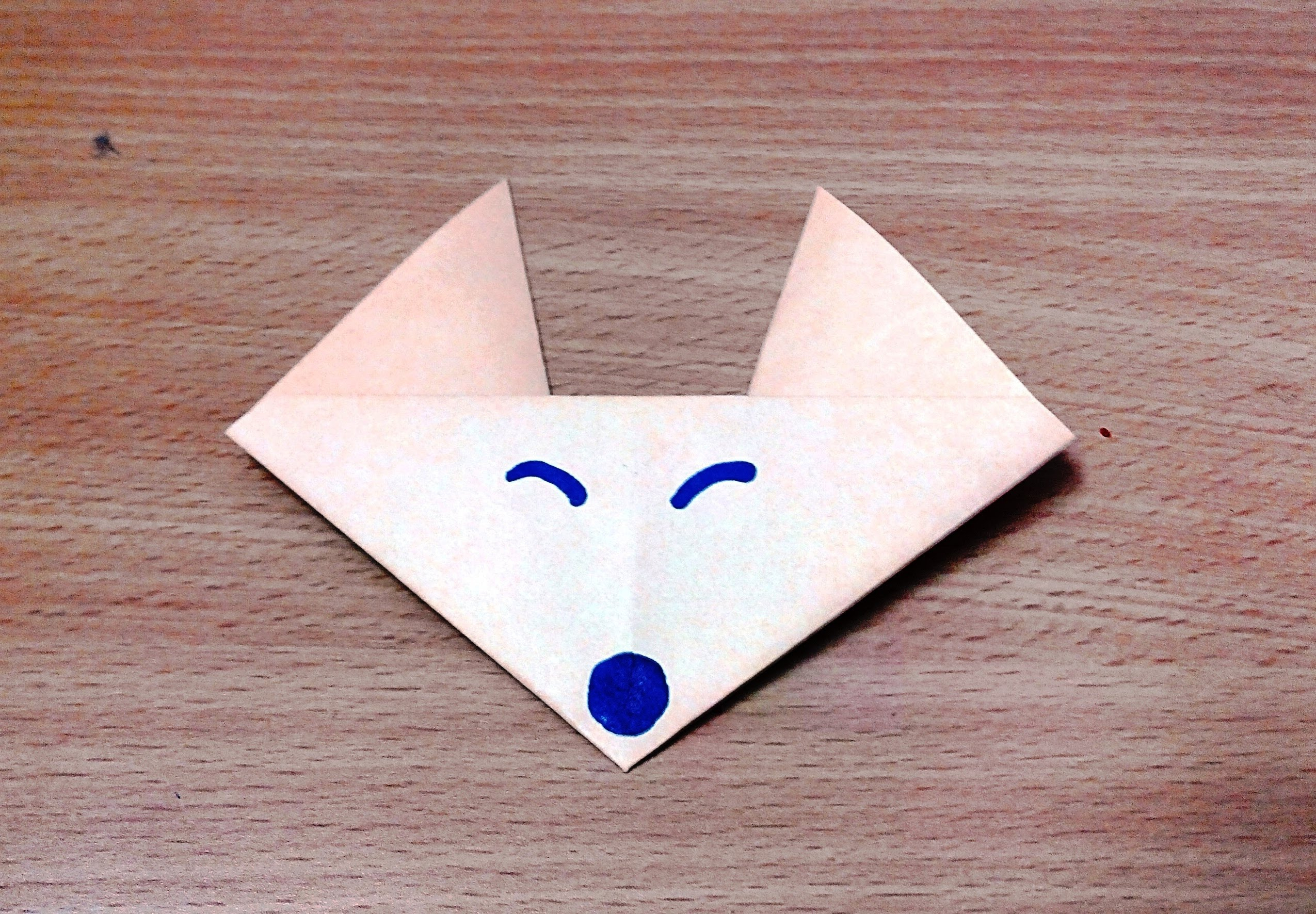 Origami Fox Face How To Make An Origami Fox Face Step Step