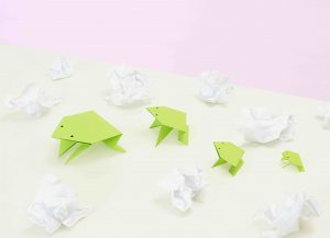 Origami Frog Easy Folded Paper And Origami Games