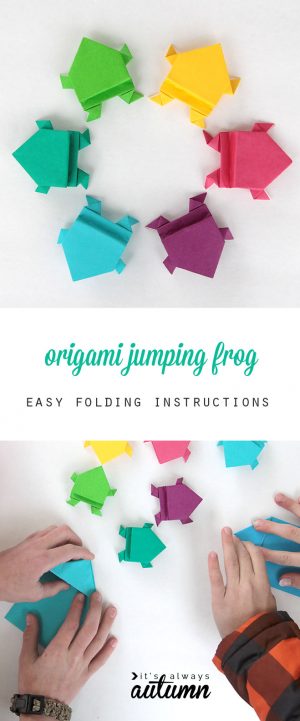Origami Frog Easy Make An Origami Frog That Really Jumps Its Always Autumn