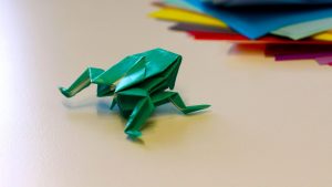 Origami Frog Instructions Bbc Taster Make Along Origami Jumping Frog