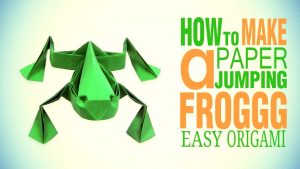 Origami Frog Instructions Cool Origami Frog Jumping Como Fazer Um Sapo Origami Origami Easy Tutorial