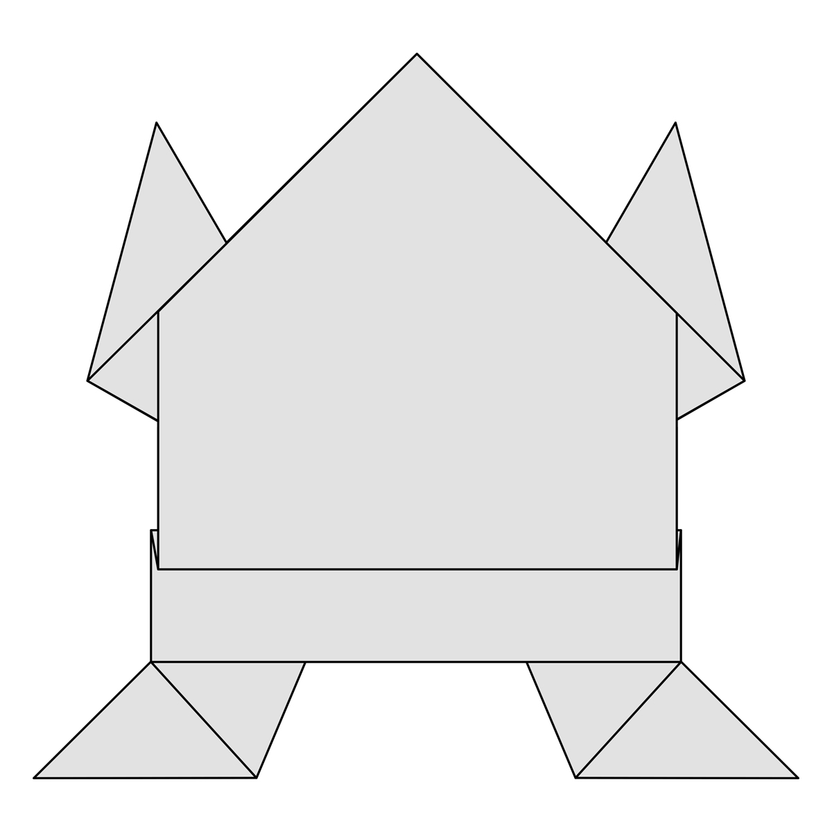 Origami Frog Instructions How To Fold An Easy Origami Jumping Frog Traditional Jumping Frog