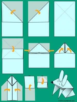 Origami Frog Instructions Make A Jumping Origami Bunny Easter And Spring Crafts Aunt