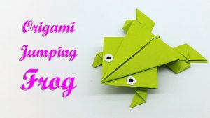 Origami Frog Instructions Origami Frog That Jumps Easy How To Make A Paper Frog Step Step Paper Craft Tutorial