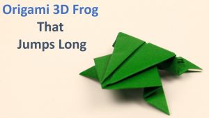 Origami Frog Instructions Origami Frog That Jumps Long Japanese Paper Frog Tutorial Easy Steps