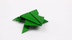 Origami Frog Instructions Origami Jumping Frog