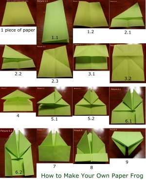Origami Frog Instructions Untethered Realms Paper Folding Is Magic How To Fold A Paper Frog
