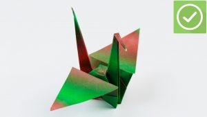 Origami From Gum Wrapper How To Fold A Paper Crane With Pictures Wikihow