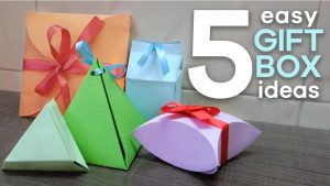 Origami Gift Boxes 5 Easy Gift Boxes Origami Gift Boxes Diy