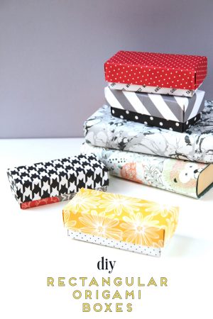 Origami Gift Boxes Diy Rectangular Origami Gift Boxes Obsigen