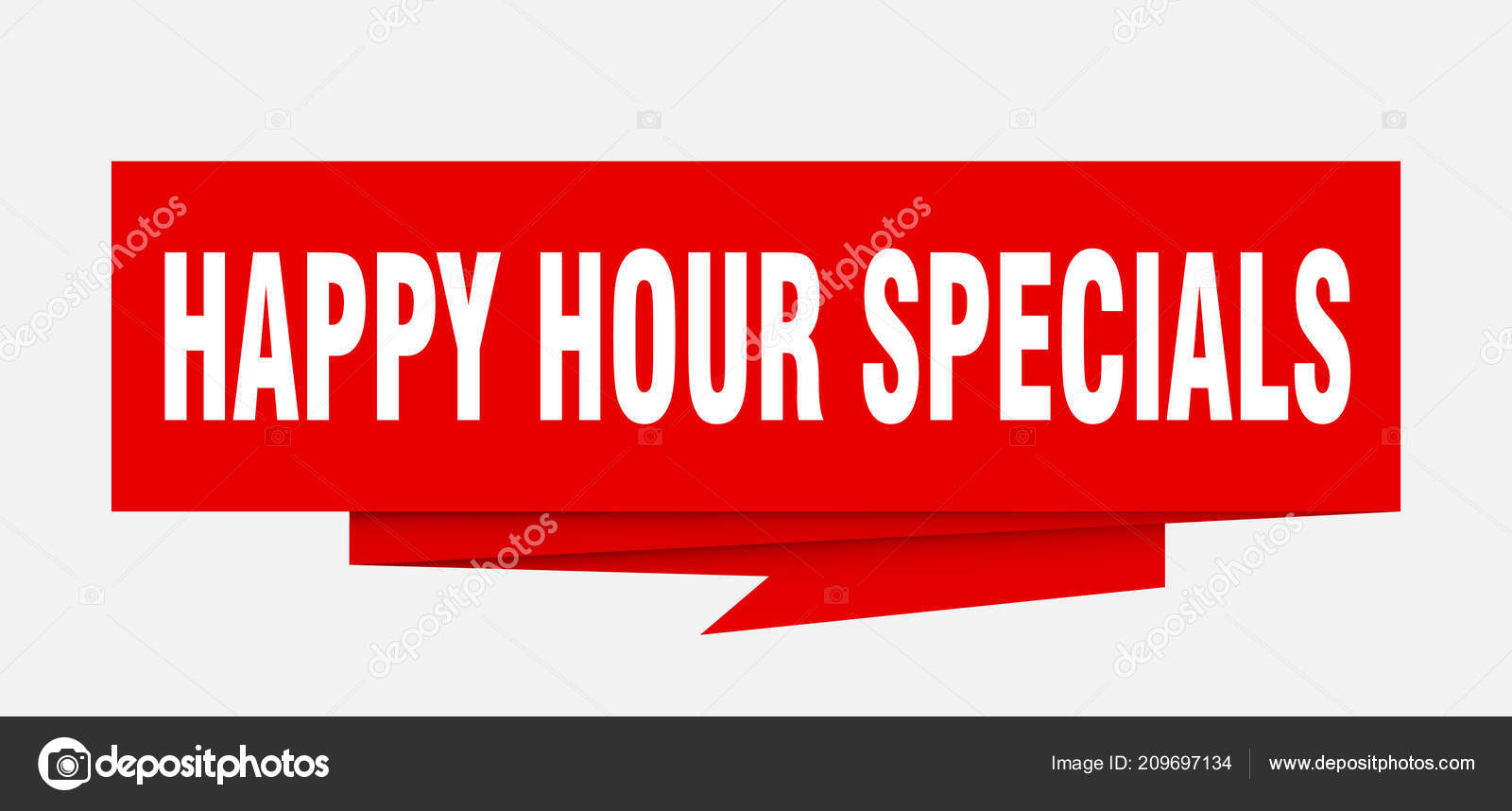 Origami Happy Hour Happy Hour Specials Sign Happy Hour Specials Paper Origami Speech