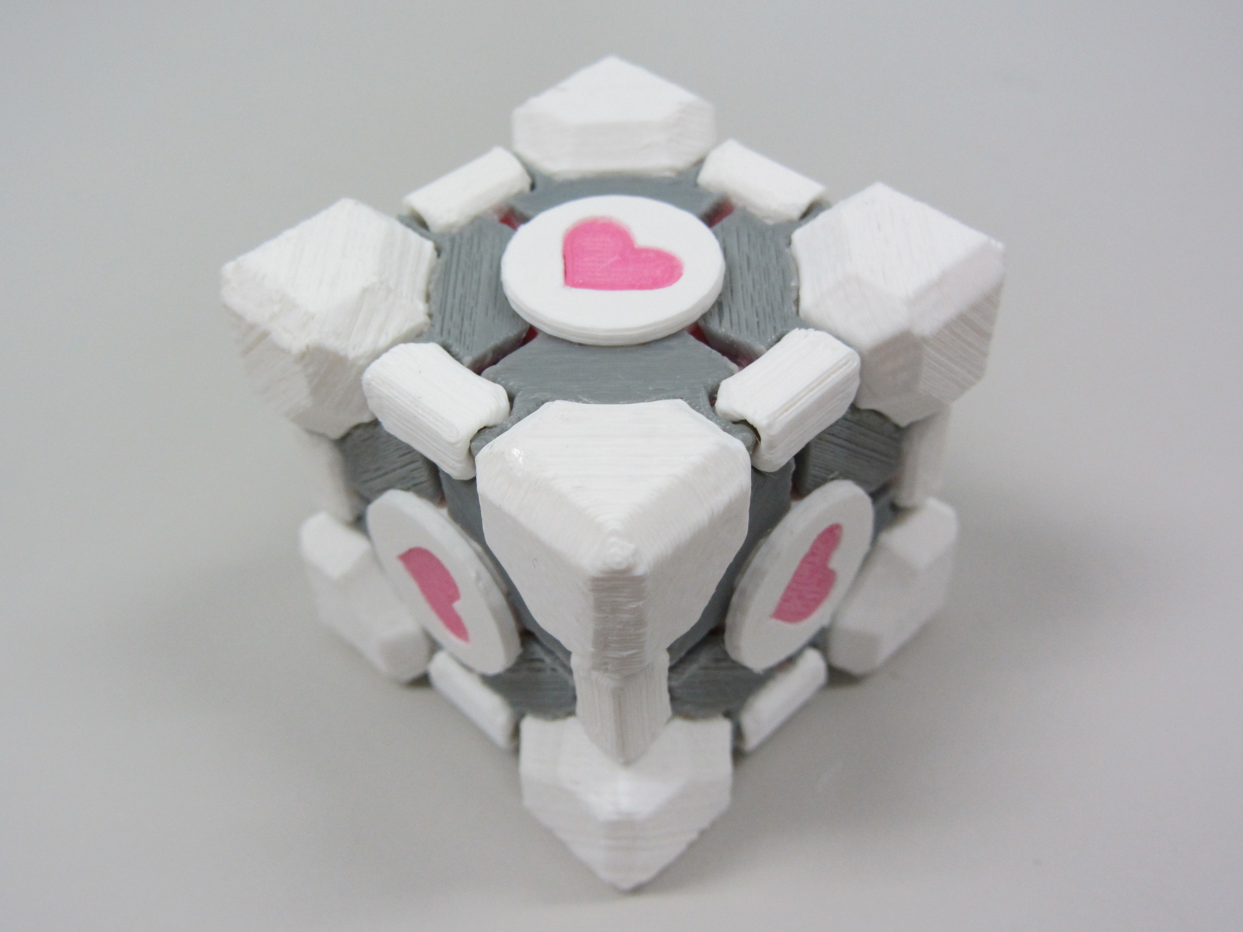 Origami Heart Cube Companion Cube Modular Snap Together Colorized Ellindsey