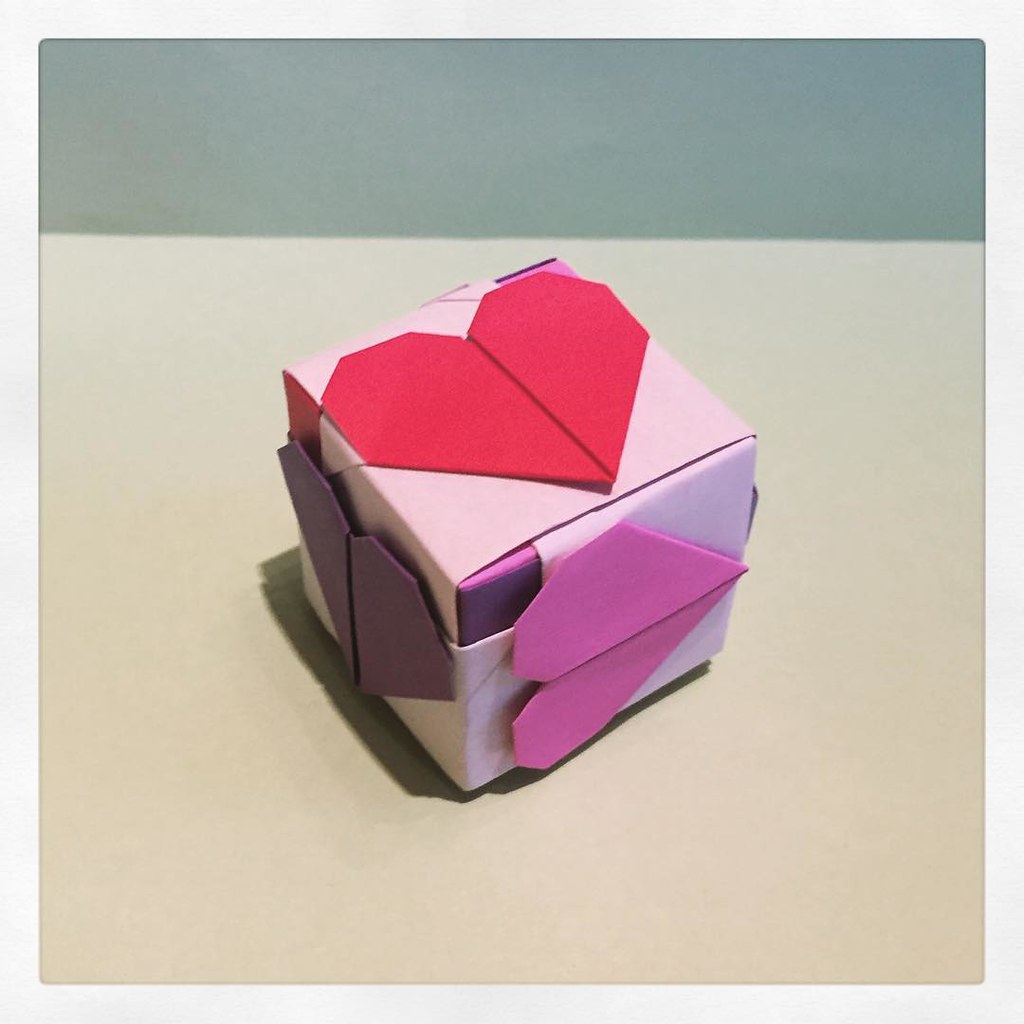 Origami Heart Cube Hearty Cube Designed Meenakshi Mukerji Origami Heart Flickr
