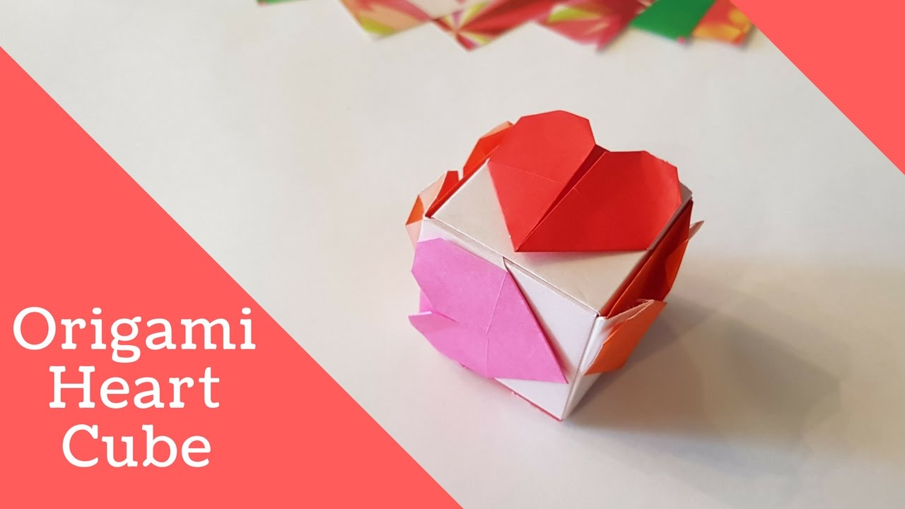 Origami Heart Cube Origami Class Origami Heart Cube Tutorial