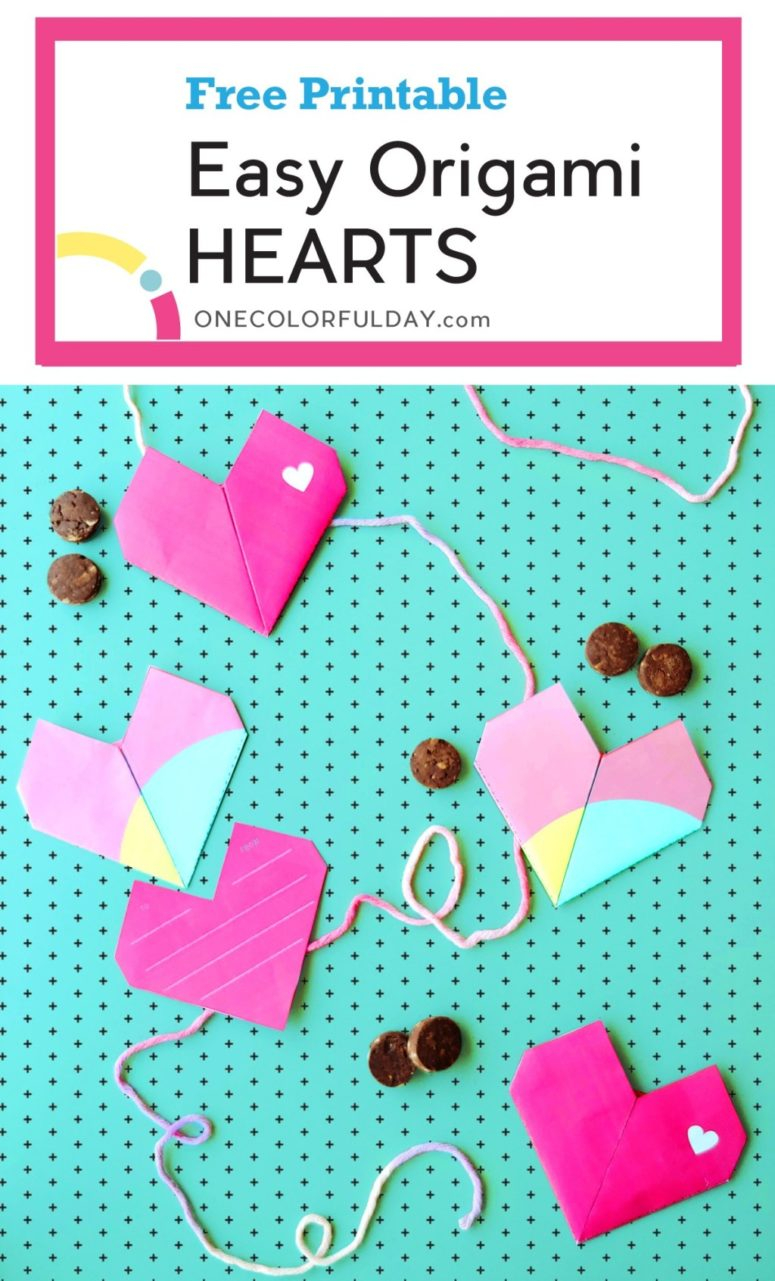 Origami Heart Garland 10 Diy Last Minute Home Decorations For Valentines Day Shelterness