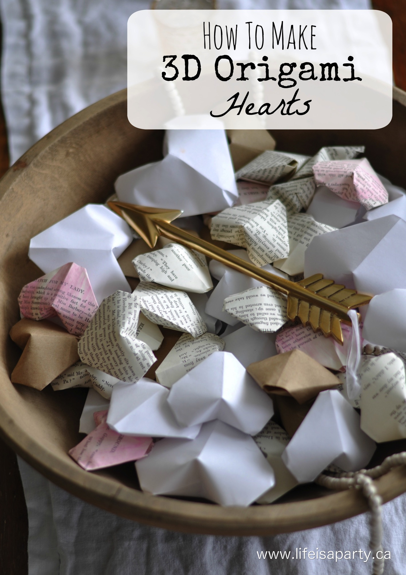 Origami Heart Garland 3d Origami Hearts Valentines Day Decor Decorations