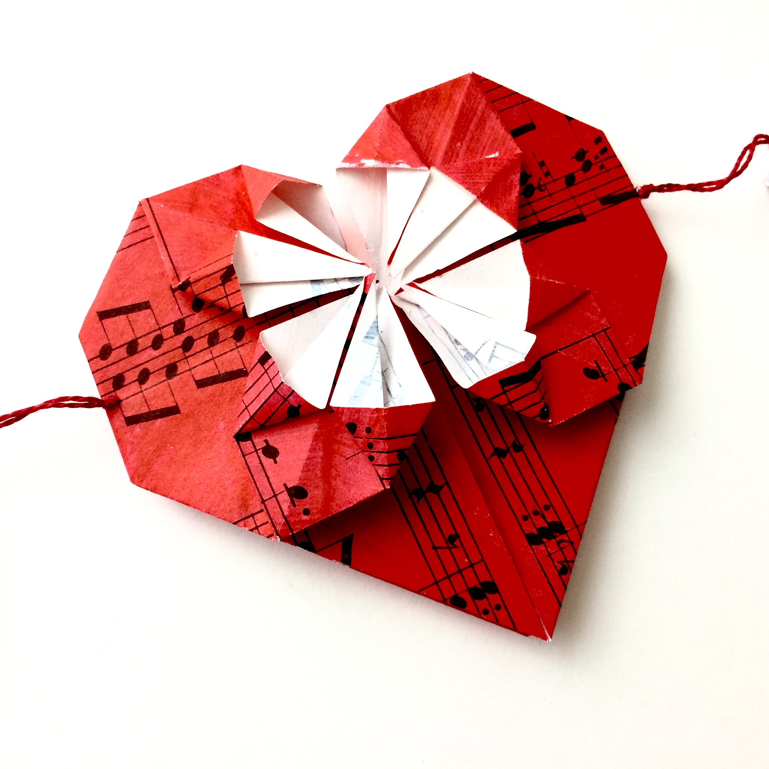 Origami Heart Garland Heart Garland Lyric Art