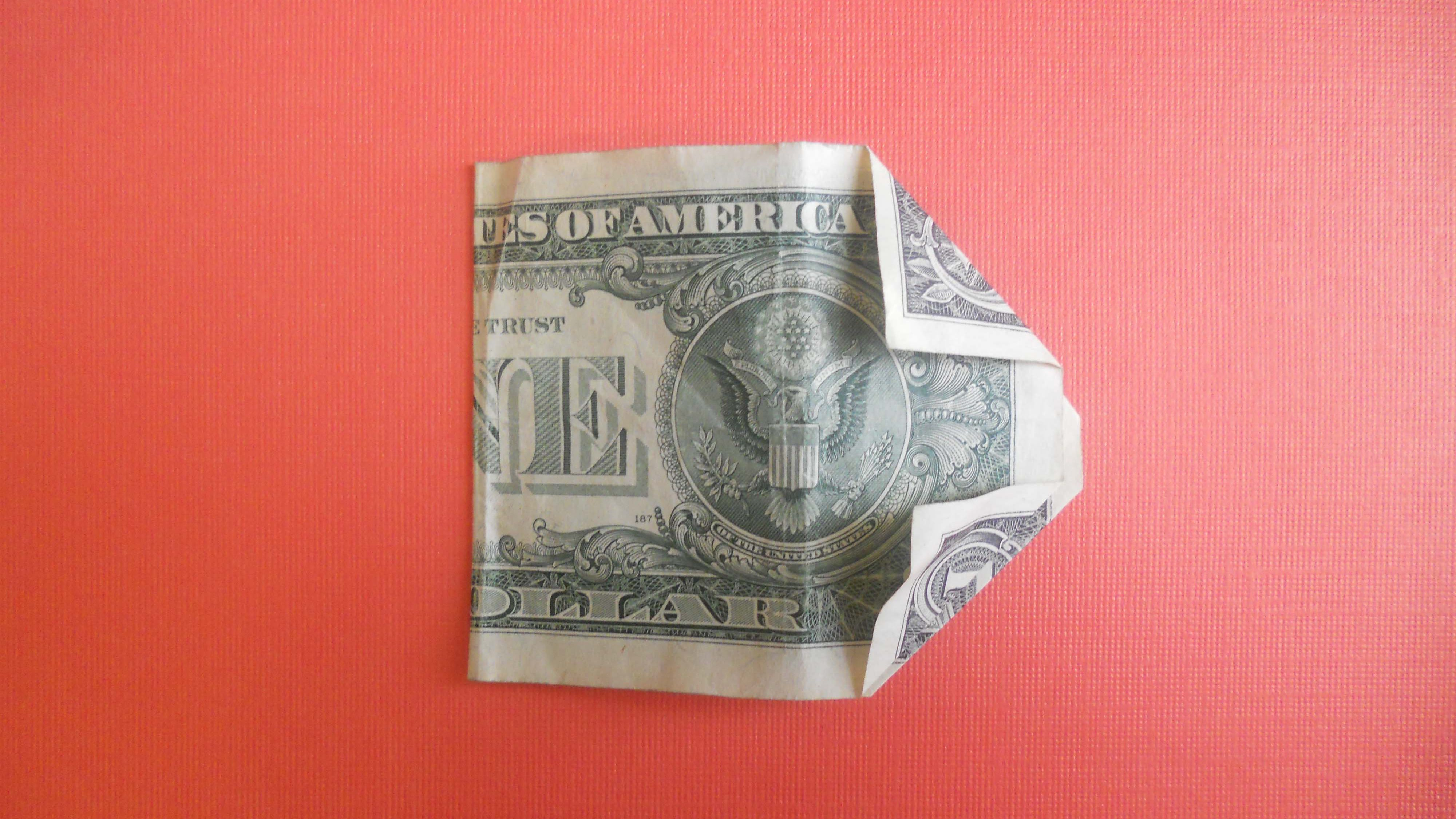 Origami Heart Out Of A Dollar Money Origami Heart Instructions