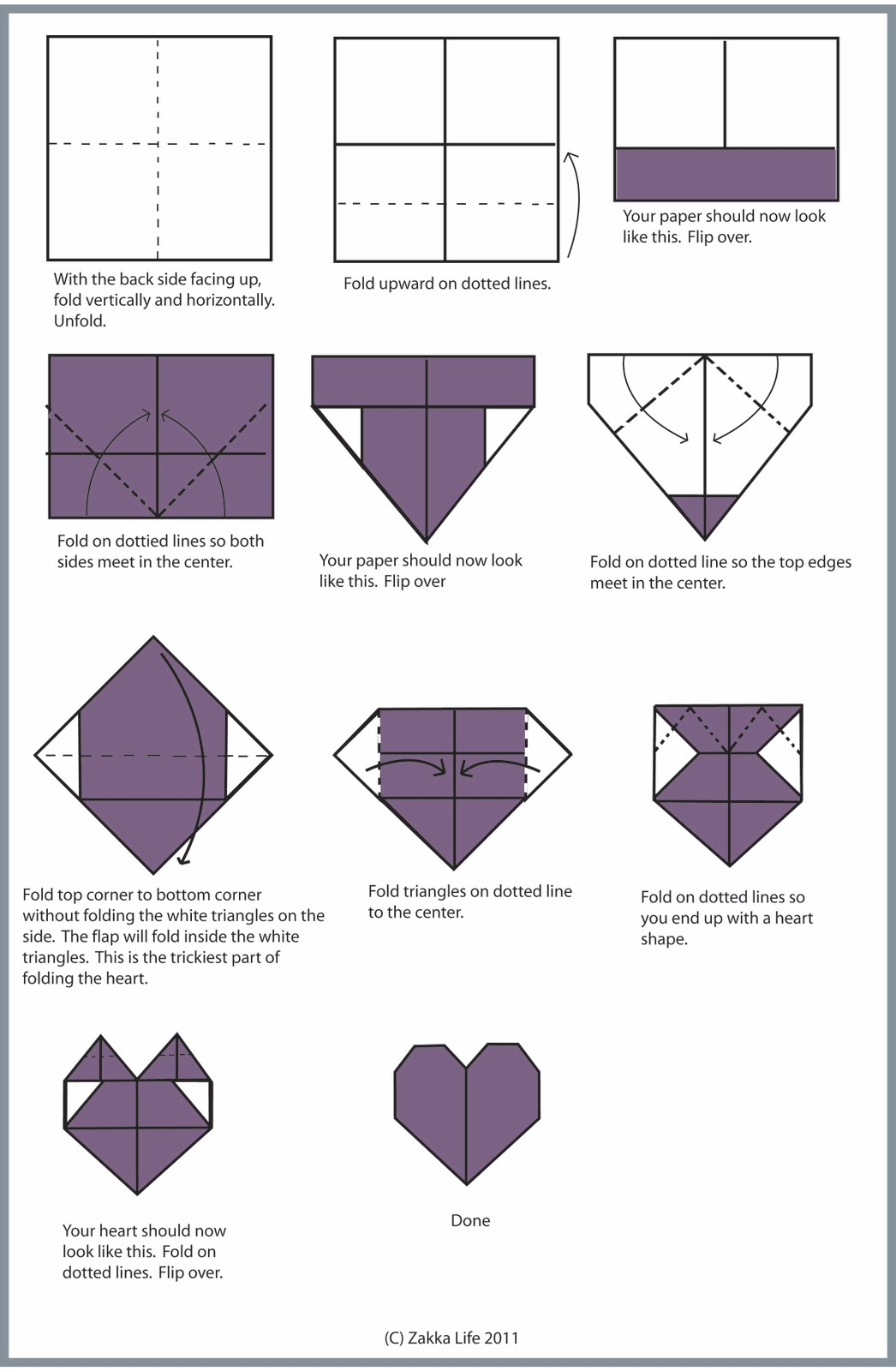 Origami Heart Out Of A Dollar Origami Dollar Bill Folding Heart Psychologyarticles