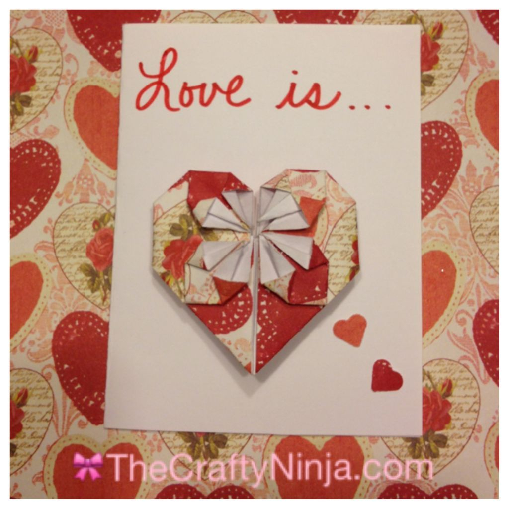 Origami Heart Out Of A Dollar Origami Heart The Crafty Ninja