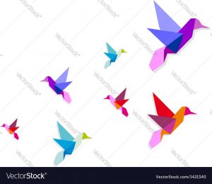 Origami Hummingbird Step By Step Group Of Various Origami Hummingbirds