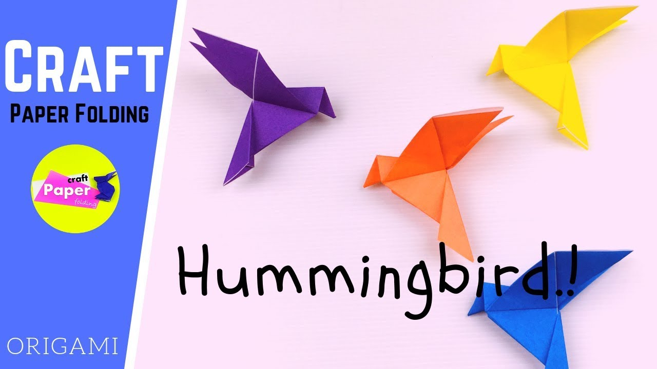 Origami Hummingbird Step By Step How To Make A Paper Hummingbird Diy Easy Bird Origami Instructions For Beginners