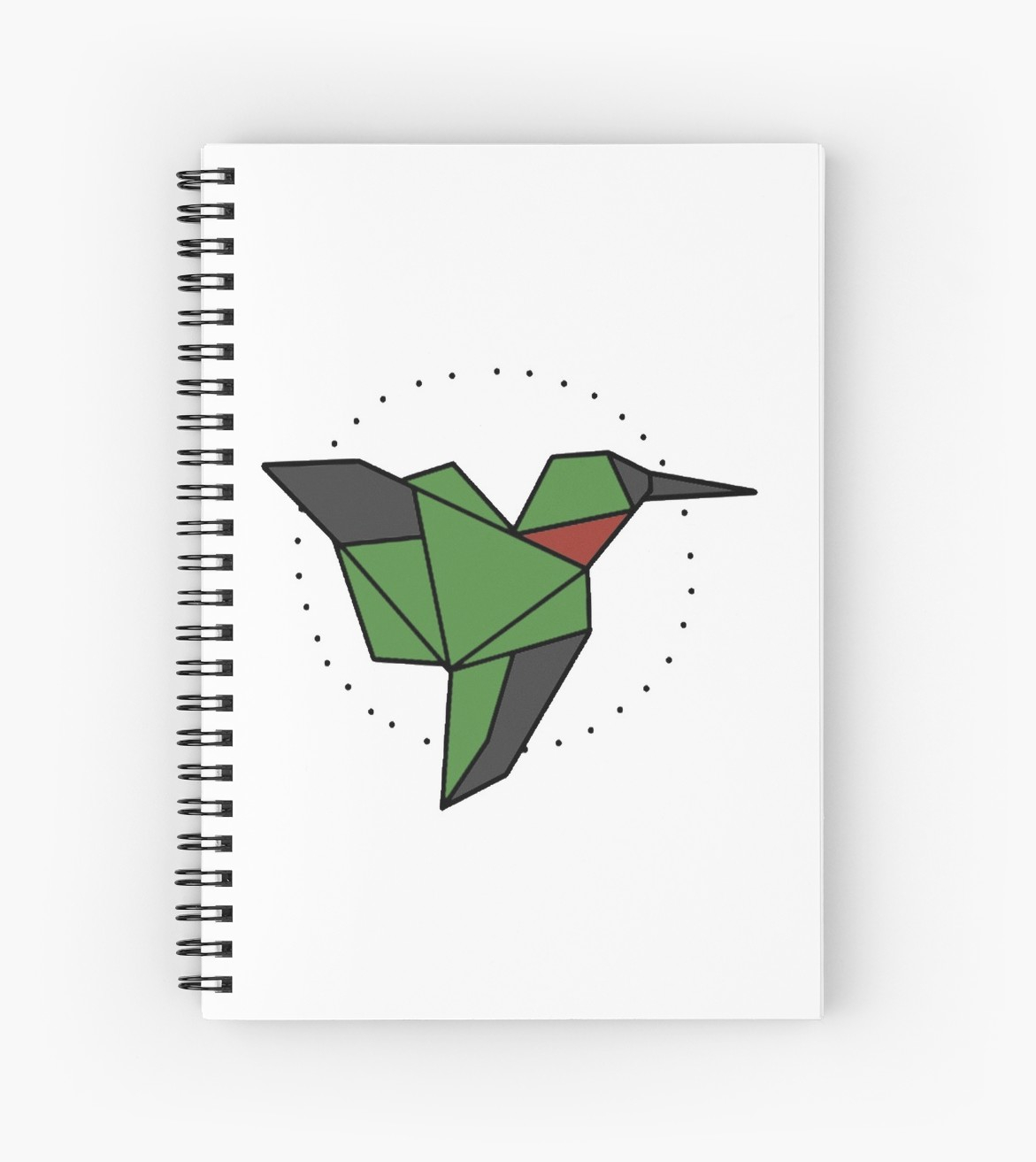 Origami Hummingbird Step By Step Hummingbird Origami Spiral Notebook Zedis