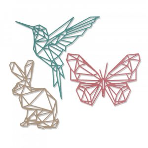 Origami Hummingbird Step By Step Us 374 25 Off3pcs Origami Rabbit Butterfly Hummingbird Metal Cutting Dies For Diy Scrapbooking Embossing Paper Cards Making Crafts 2019 New In