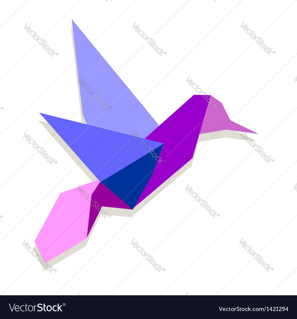 Origami Hummingbird Step By Step Vibrant Colors Origami Hummingbird
