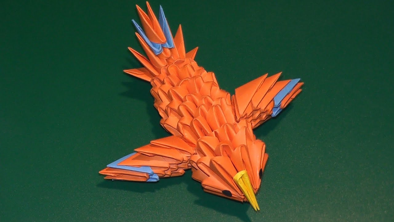 Origami Hummingbird Tutorial 3d Origami A Hummingbird A Canary Tutorial