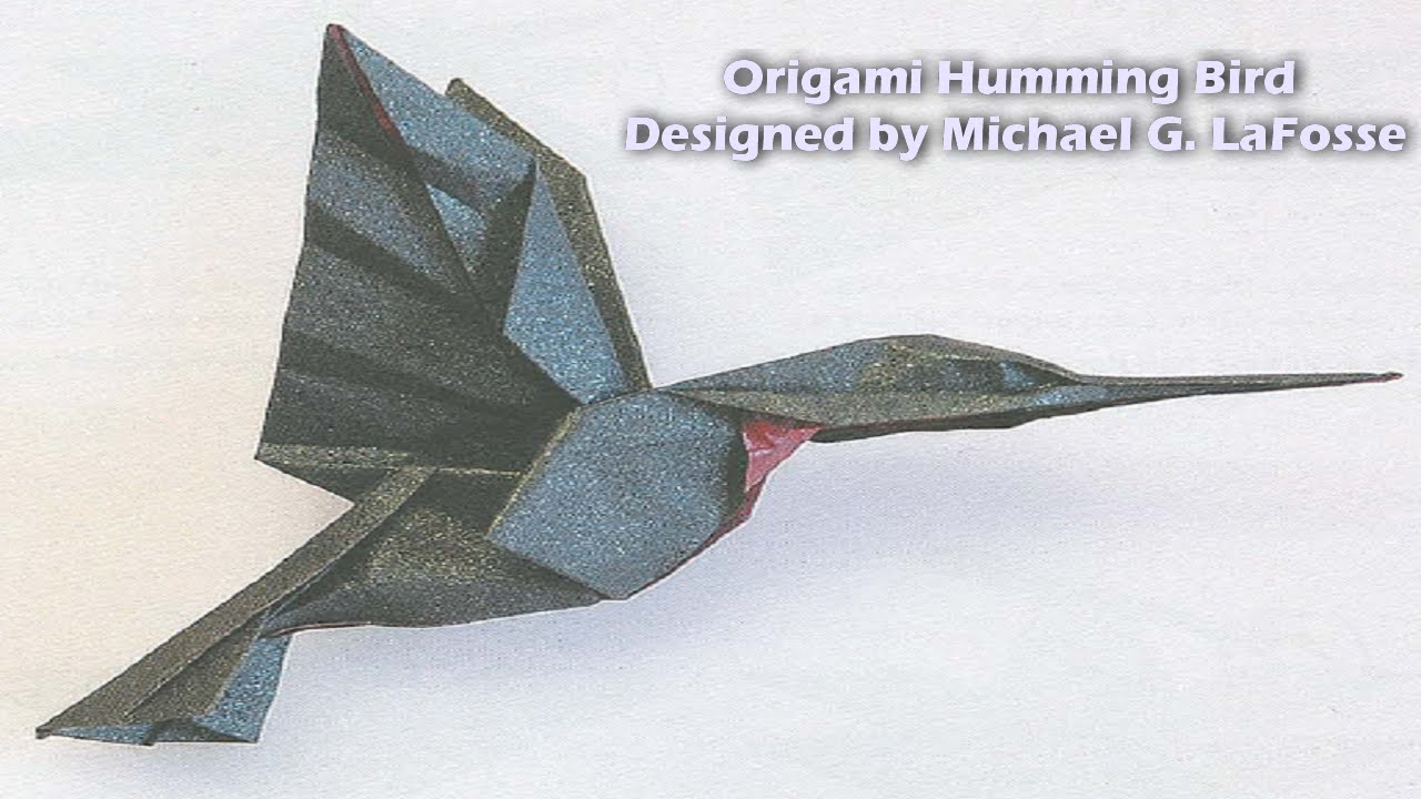 Origami Hummingbird Tutorial Origami Humming Bird Hd