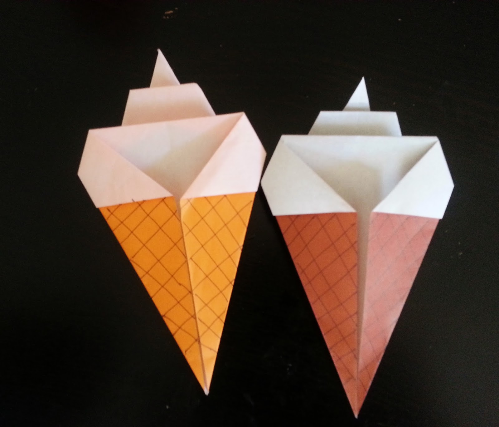 Origami Ice Cream Lifes Little Treasures Origami Ice Cream Easy Kids Craft