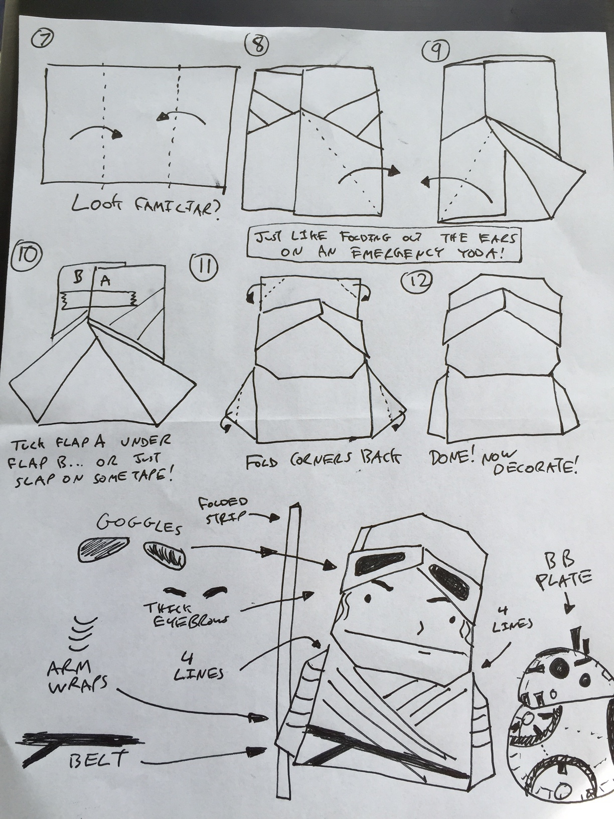 Origami Instruction Com How To Fold Origami Yoda