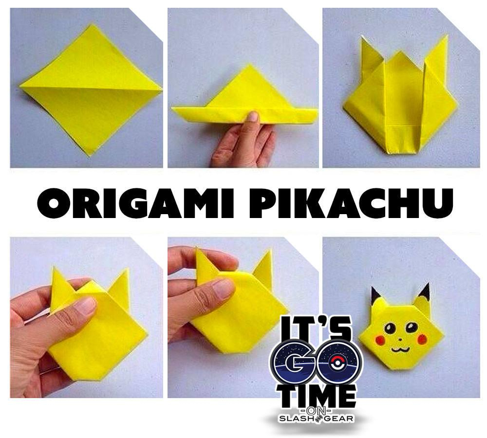 Origami Instruction Com Pikachu Origami Instructions