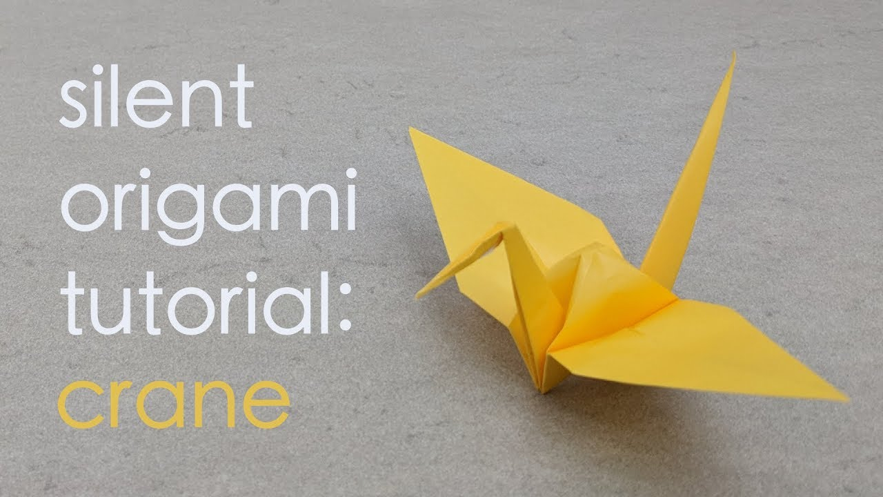 Origami Instruction Com Silent Origami Tutorial Traditional Crane