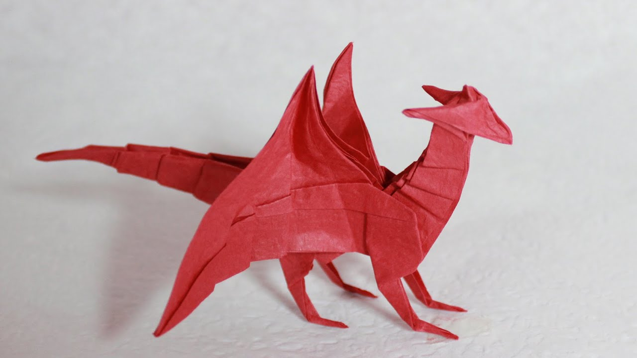Origami Instructions For A Dragon Origami Dragon 40 Tutorial Diy Henry Phm