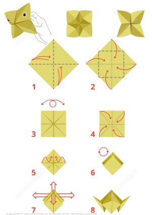 Origami Instructions For A Dragon Origami Dragon Face Instructions Free Printable Papercraft Templates