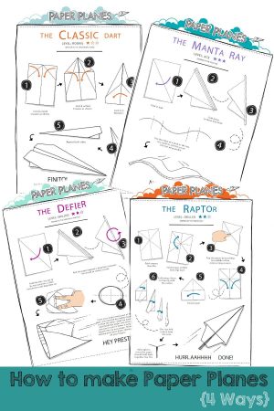 Origami Instructions For Kids How To Fold Paper Planes In The Playroom