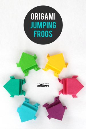 Origami Instructions For Kids Make An Origami Frog That Really Jumps Its Always Autumn