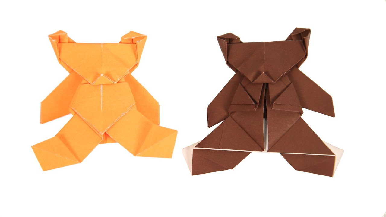 Origami Instructions For Kids Origami Instructions Bear How To Make Origami Bear Kids Origami How To Make Origami Animals