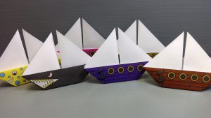 Origami Instructions To Print Free Origami Sailboat Paper Print Your Own Pirate And Shark Ships