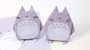 Origami Instructions To Print Origami Totoro Tutorial Free Printable Paper Paper Kawaii