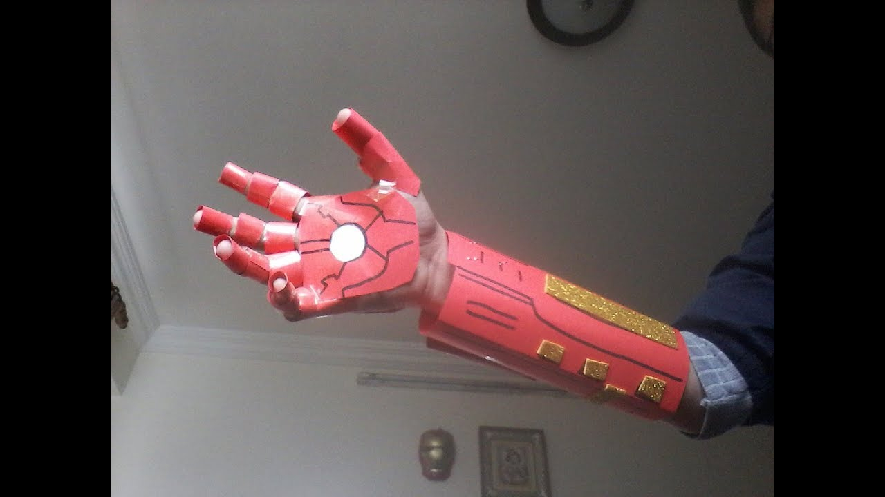 Origami Iron Man Glove How To Make An Easy Paper Iron Man Hand