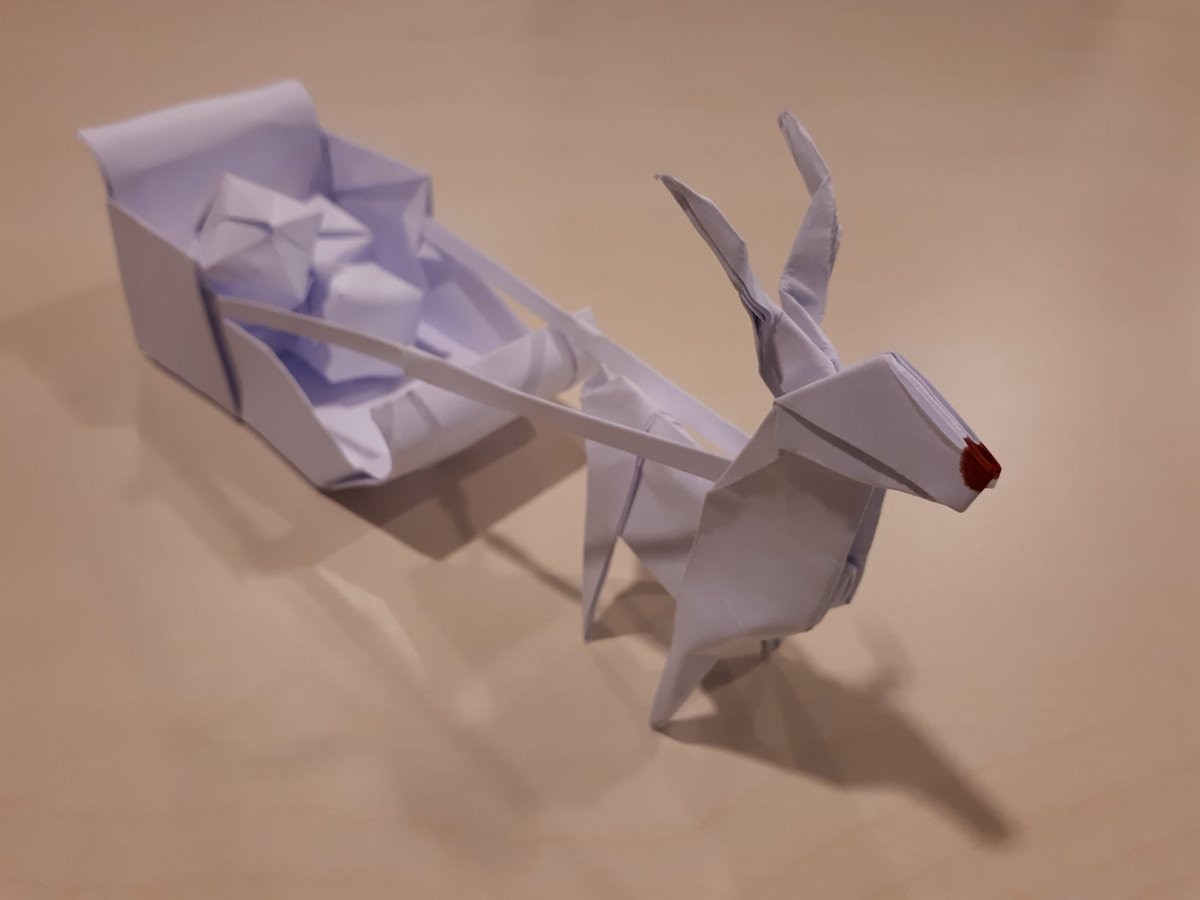 Origami Jo Nakashima Rudolph John Montroll With Sleigh Jo Nakashima And Presents