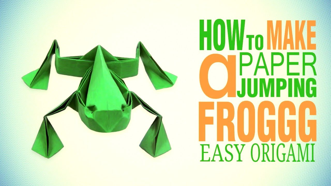 Origami Jumping Frog Easy Cool Origami Frog Jumping Como Fazer Um Sapo Origami Origami Easy Tutorial